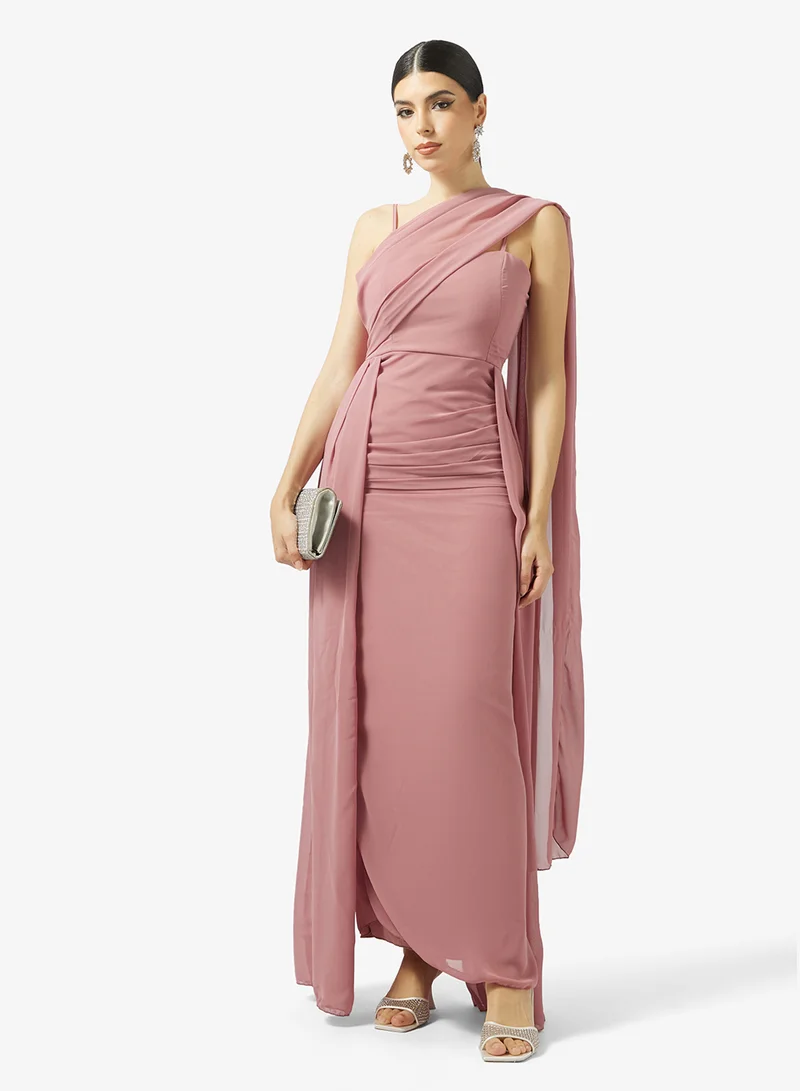 Ella Limited Edition  Draped Dress With Trail for Women | Best Price UAE